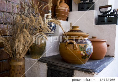 Traditional Romanian earthenware pottery Romania 42518566