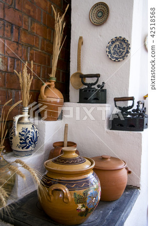 Traditional Romanian earthenware pottery Romania 42518568
