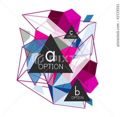 Geometric triangle infographics 42519581