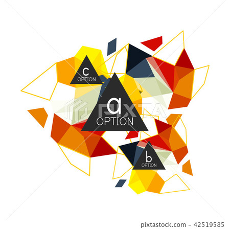Geometric triangle infographics Geometric triangle infographics 42519585