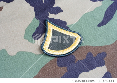 US ARMY Private First Class rank patch on uniform 42520334