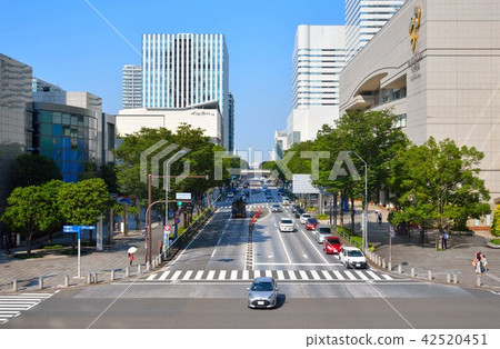 從橫濱Keeki Dori西面交叉路口往橫濱看 42520451