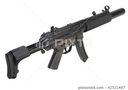 submachine gun MP5 with silencer submachine gun MP5 with silencer 42521407