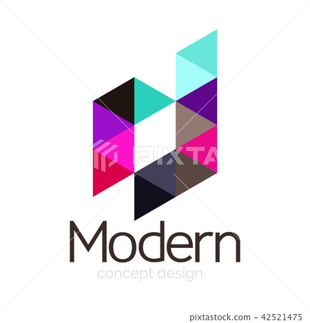 Triangle shape design abstract business logo icon design. Company logotype branding emblem idea Triangle shape design abstract business logo icon design. Company logotype branding emblem idea 42521475