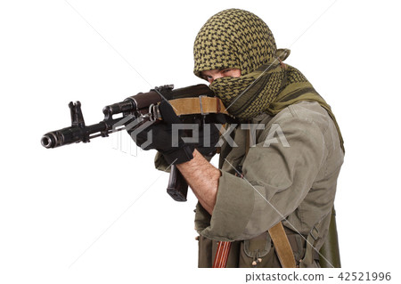 shooter with AK 47 42521996