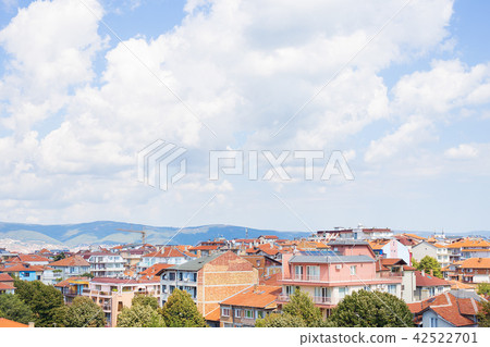 Red roofs of Bulgaria nessebar, view from the roof of the hotel 42522701