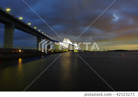 東京門橋在晚上 42523271