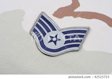 US AIR FORCE Staff Sergeant rank patch on uniform 42523725