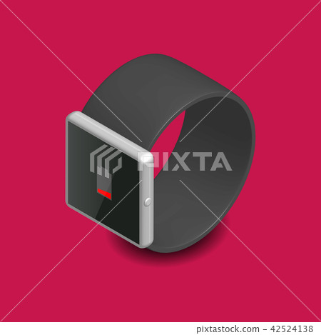 Smart watch in 3D, vector illustration. 42524138
