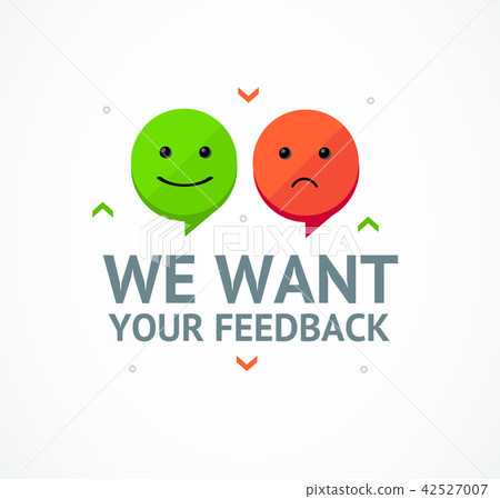 We Want Feedback Card Background. Vector We Want Feedback Card Background. Vector 42527007