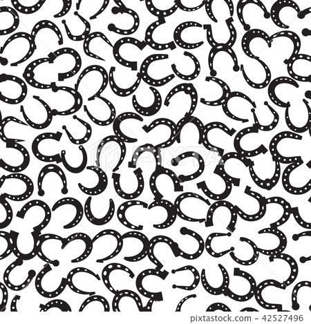 Horseshoe Seamless Pattern Background 42527496