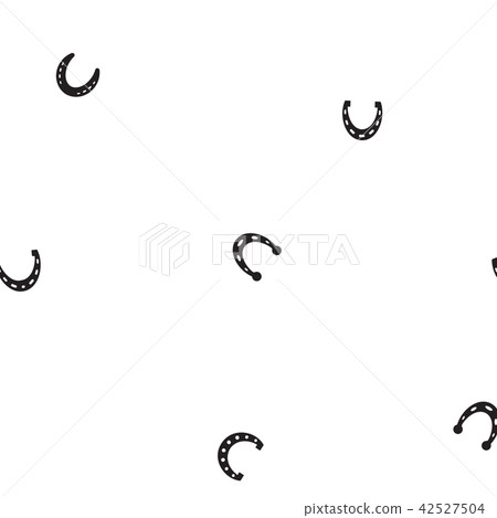 Horseshoe Seamless Pattern Background 42527504