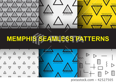 Memphis Seamless Pattern 42527505