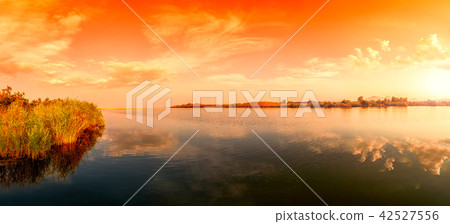 Overview of the mouth of the river Cedrino 42527556