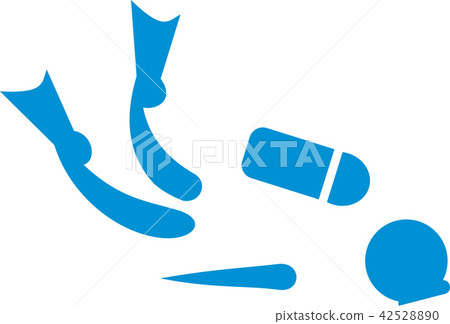 Scuba diving pictogram Scuba diving pictogram 42528890