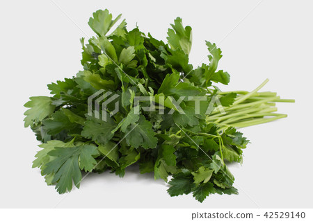 Raw green parsley isolated on white. 42529140