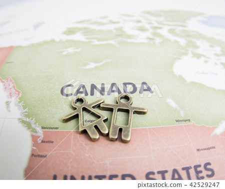 Travel map - Canada center Travel map - Canada center 42529247