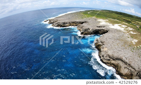 Drone picture: Hateruma jima's southernmost tip Drone picture: Hateruma jima's southernmost tip 42529276