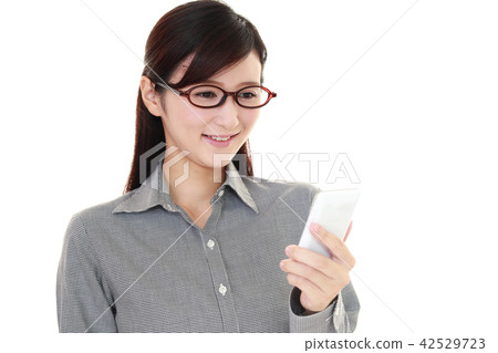 智能手機的女人 42529723