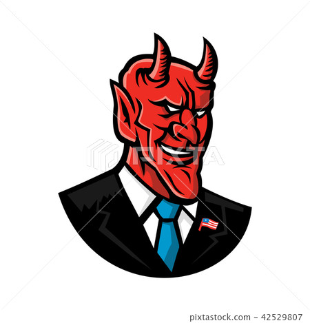 Devil American Businessman Mascot Devil American Businessman Mascot 42529807