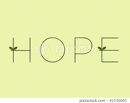 Letters made of flowers - hope 2 42530005