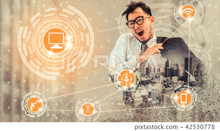 Smart city and wireless communication network. 42530778