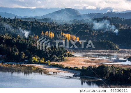 Autumn Colors in Nahuel Huapi lake, Patagonia 42530911