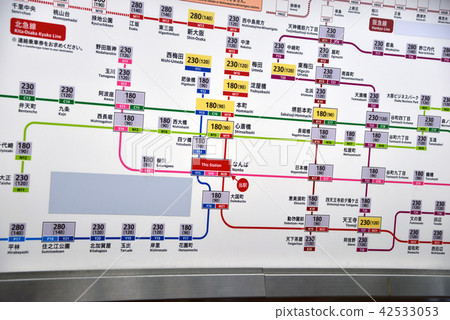 Namba station guide display Namba station guide display 42533053