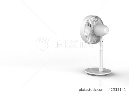 Electric fan Left side copy space 42533141