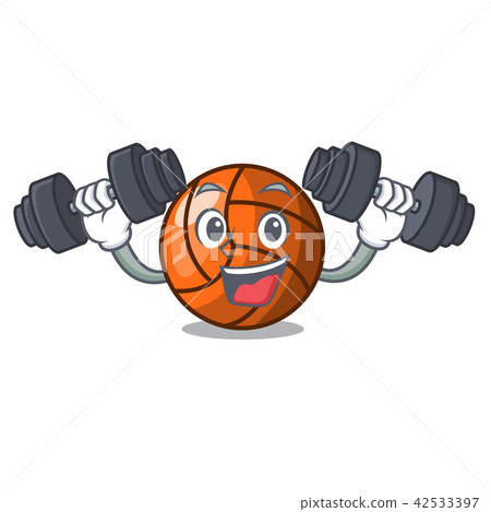 Fitness volleyball character cartoon style Fitness volleyball character cartoon style 42533397
