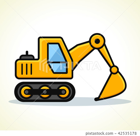 Vector illustration of excavator design Vector illustration of excavator design 42535178