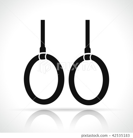 Vector gymnastic rings icon concept Vector gymnastic rings icon concept 42535183