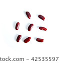 Red bean on white background 42535597