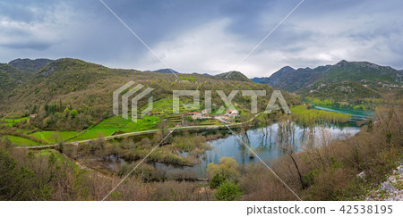Road going along Rijeka Crnojevica 42538195