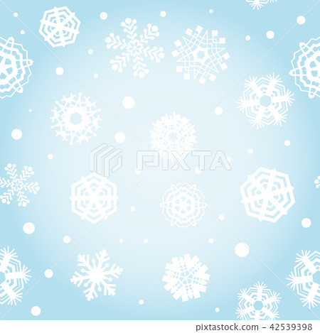 Bright Blue Snowflakes Background Bright Blue Snowflakes Background 42539398
