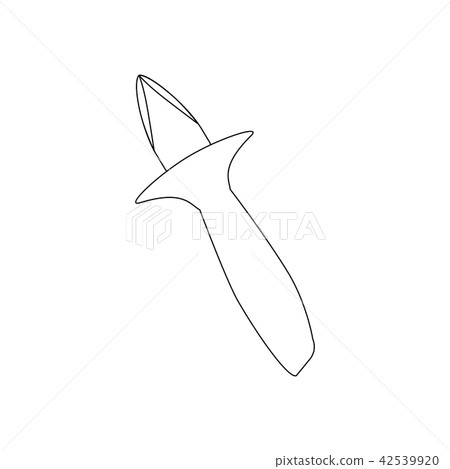 Oyster knife illustration 42539920