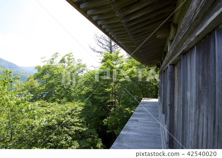 A view from Jizo Hall of Mikutsan in Tottori prefecture 42540020