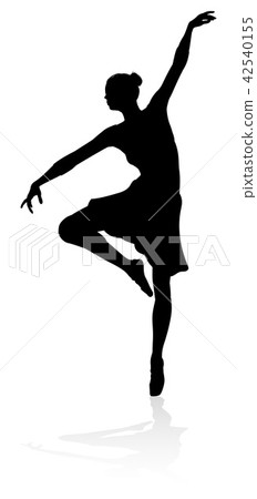 Dancing Ballet Dancer Silhouette Dancing Ballet Dancer Silhouette 42540155