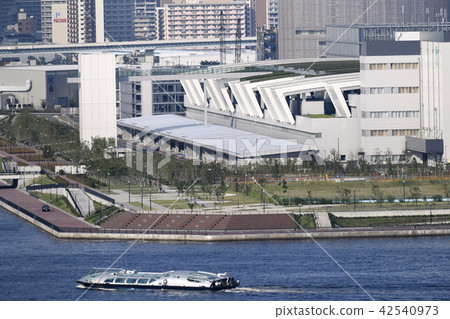 Tokyo's city landscape Toyosu market in Japan = taken on 24th July 2018 Tokyo's city landscape Toyosu market in Japan = taken on 24th July 2018 42540973