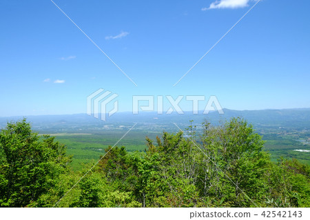 View of Himenjosan side seen from the middle of Kurake mountain 42542143