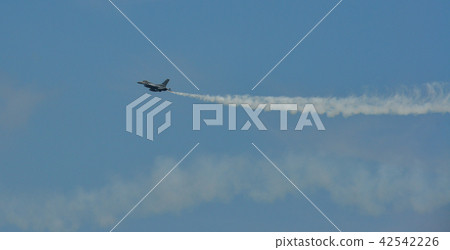 Fighter aircraft flying for display 42542226