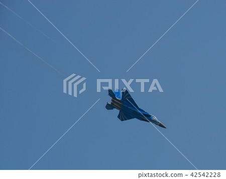 Fighter aircraft flying for display 42542228