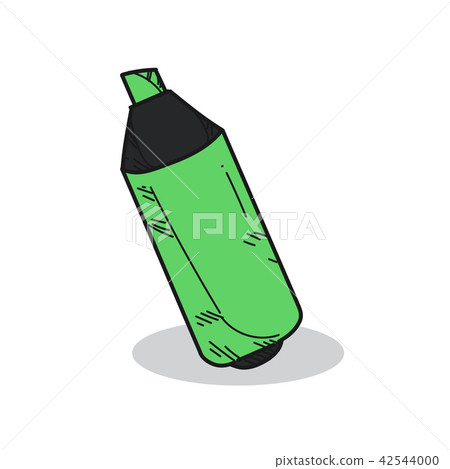 highlighter pen illustration on white background 42544000
