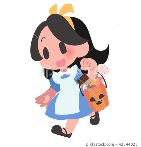 Halloween costumed child character 1 person Halloween costumed child character 1 person 42544023