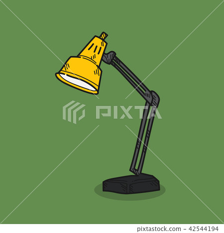 lamp illustration on color background 42544194