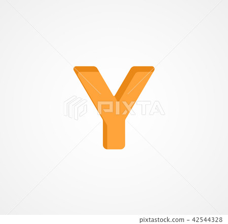 Letter Y. Bold geometric font element. Modern vector alphabet symbol Letter Y. Bold geometric font element. Modern vector alphabet symbol 42544328