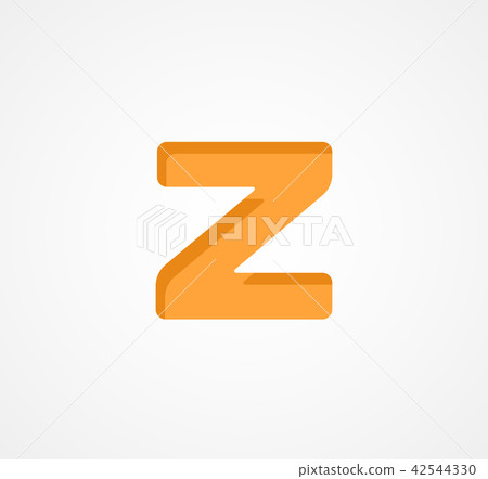 Letter Z. Bold geometric font element. Modern vector alphabet symbol. 42544330