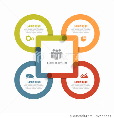 Infographic design template with place for your data. Vector illustration. 42544333