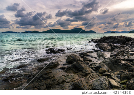 Sea storm with cloud stormy and sky 42544398