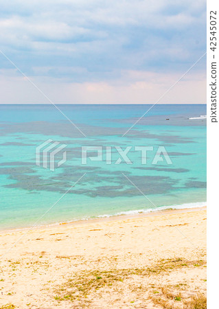 White sand beach and crystal clear sea Kagoshima prefecture Amami City Tomori coast White sand beach and crystal clear sea Kagoshima prefecture Amami City Tomori coast 42545072